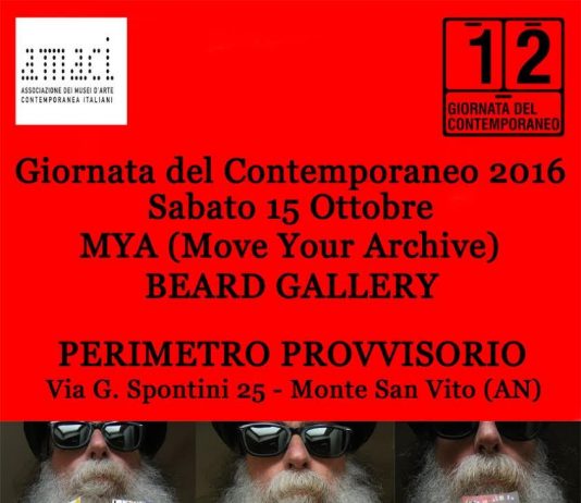 M.Y.A. ( Move Your Archive) & Beard Gallery con la 12^ Giornata del Contemporaneo 2016
